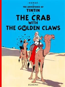 جلد کتاب The Crab with the Golden Claws تن‌تن TINTIN