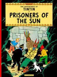جلد کتاب tintin prisoners of the sun