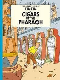 جلد کتاب tintin cigars of the pharaoh