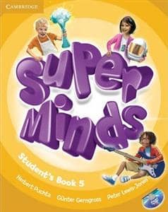 جلد کتاب Super Minds 5 دوره دوجلدی همراه با سی‌دی