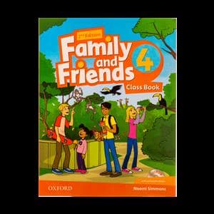 جلد کتاب family and friends 4 دوره دوجلدی همراه با سی دی