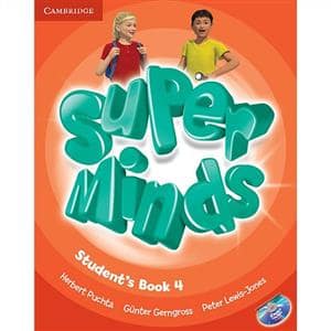 جلد کتاب Super Minds 4 دوره دوجلدی همراه با سی‌دی