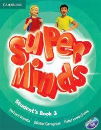جلد کتاب Super Minds 3 دوره دوجلدی همراه با سی‌دی
