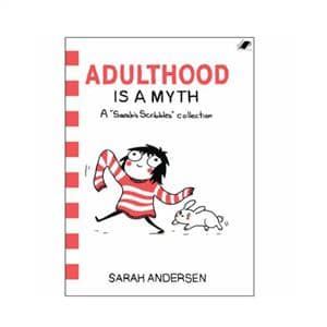 جلد کتاب سارا خط‌خطی ارجینال Adulthood is a Myth