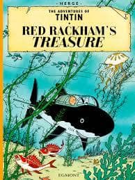 جلد کتاب تن تن اورجینال - tin tin red rakham,s treasure — کتاب آراد