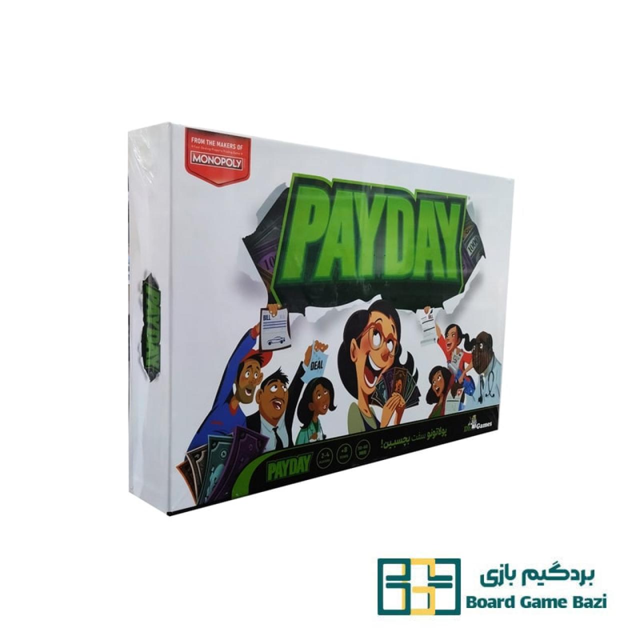 تصویر جعبه بازی بازی رومیزی مونوپولی پی دی (Monopoly Pay day)